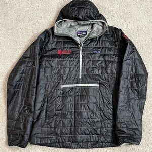 Men's PATAGONIA Black NANO PUFF BIVY Quilted PULLOVER Insulated JACKET Branded